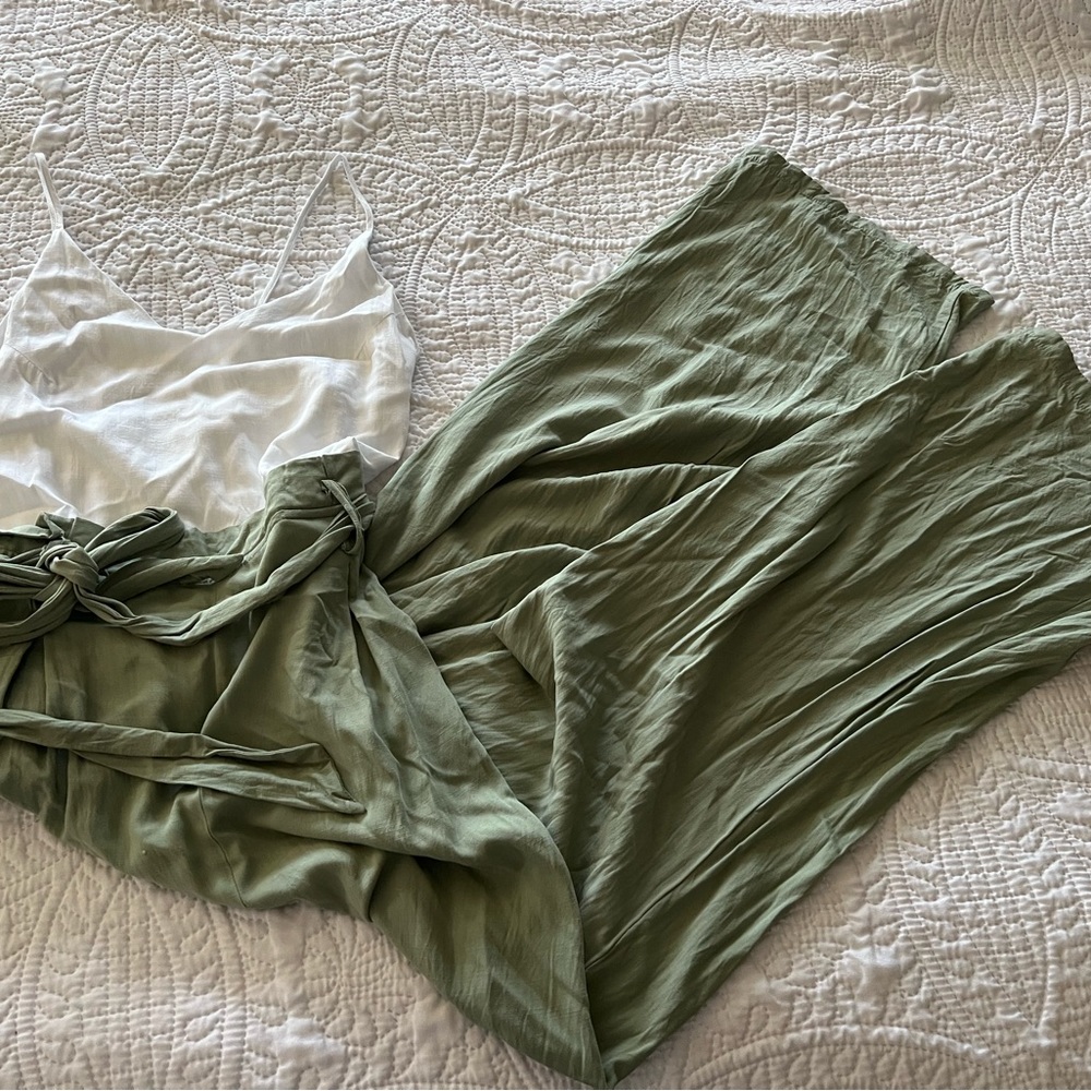 Paper bag waist jumpsuit